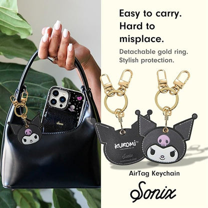 Sonix x Sanrio Character Keychain Case Compatible with Apple AirTag | Protective AirTag Cover Keychain | Kuromi