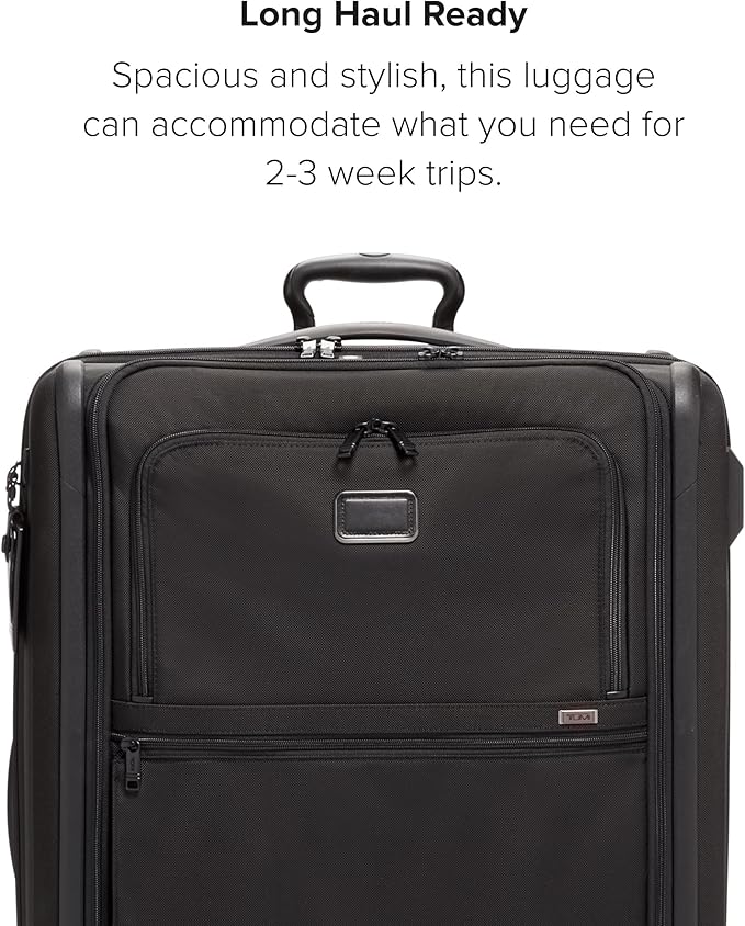 TUMI Extended Trip Expandable 4-Wheeled Packing Case - Rolling Suitcase with Removable Garment Sleeve - Secure Luggage - Black