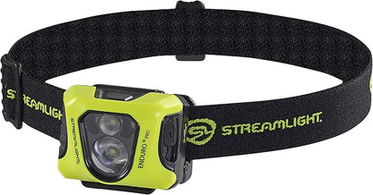 Streamlight 61435 Enduro Pro USB 200-Lumen 2080-Candela Ultra-Light LED Rechargeable Headlamp with Spot & Flood Beams, Elastic Head Strap, and USB Cable, Yellow
