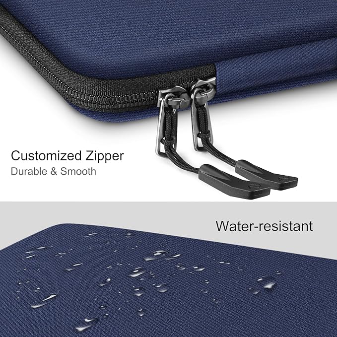 FINPAC Hard Laptop Sleeve Case for 15.3 inch MacBook Air M4 A3241 M3 A3114 M2 A2941 2025 2024, 16.2 inch MacBook Pro M4/M3/M2/M1 Pro/Max, Waterproof Case for Surface Laptop/Book, Navy