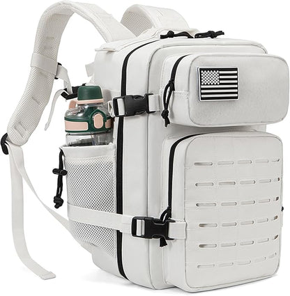 QT&QY 25L/45L Military Tactical Backpack For Men Molle Daypack 3 Day Bug Out Bag Hiking Rucksack With Bottle Holder