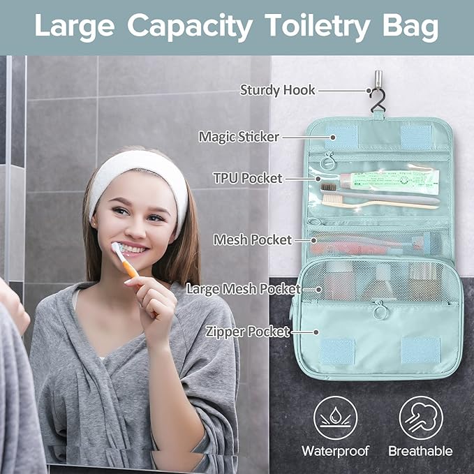8 Set Packing Cubes, Travel Luggage Packing Organizers (BLUE)