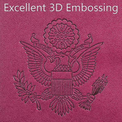 Passport Holder Cover Wallet Travel Essentials RFID Blocking Leather Card Case International Must Haves Travel Accessories for Women Men(101#Purple)