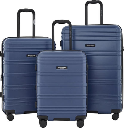 SCOTCH & SODA Rotterdam Expandable Hardside Luggage, Ocean Blue, 3 Piece Set