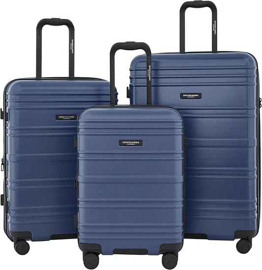 SCOTCH & SODA Rotterdam Expandable Hardside Luggage, Ocean Blue, 3 Piece Set