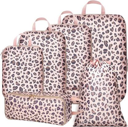 Cambond Compression Packing Cubes for Travel Women - Expandable Travel Bags Luggage Organizers Travel Essentials Compression Cubes for Travel Carry on Suitcases Organizer