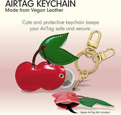 Sonix Keychain Case Compatible with Apple AirTag | Protective AirTag Cover Keychain | Cherry