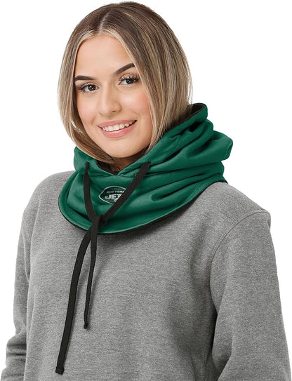 NFL Team Logo Team Color Drawstring Winter Cap Hooded Gaiter Balaclava Face Cover