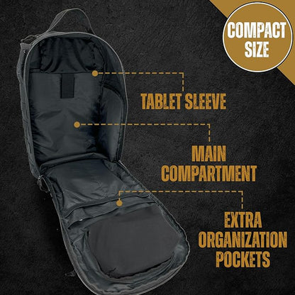 HighSpeedDaddy - Baby Diaper Backpack, Military-Grade, Waterproof, Compact Baby Travel Bag with Diaper Changing Mat