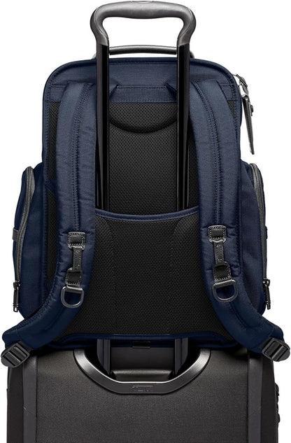 TUMI - Alpha Brief Pack - Men's Laptop Backpack with Padded Adjustable Straps - Fit up to 15" Screen - 17.0" X 12.0" X 8.0" - Navy