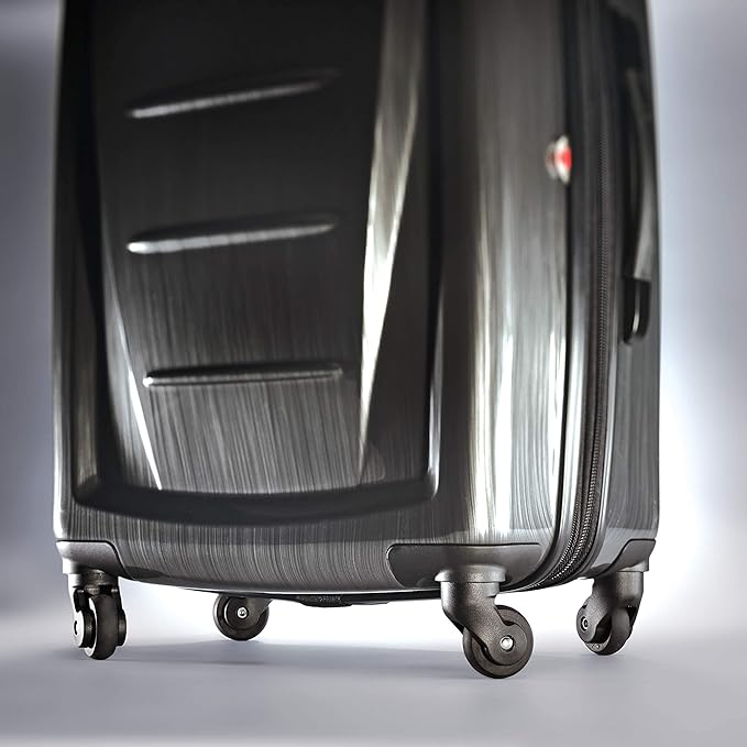 Samsonite Winfield 2 Hardside Expandable Luggage with Spinner Wheels, Charcoal, 2-Piece Set (20/28)