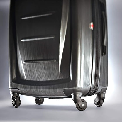 Samsonite Winfield 2 Hardside Expandable Luggage with Spinner Wheels, Charcoal, 2-Piece Set (20/28)