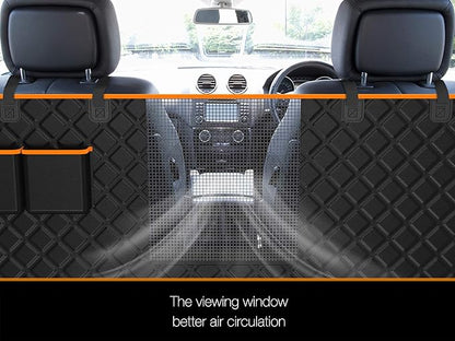 iBuddy XXL Dog Seat Cover for Trucks with Mesh Window Waterproof Dog Truck Hammock Durable Back Seat Protector for Full Size Pickup Trucks Machine Washable X-Large Truck Pet Seat Cover for Ram 1500
