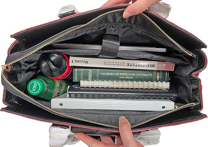JKM & Company Rolling Laptop Bag for Women | Designer Wheeled Briefcase | Fits 13-17" Laptops | Office Travel Computer Case