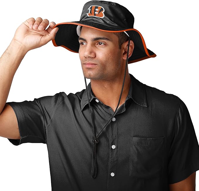 NFL Solid Team Color Logo Sport Outdoor Sun Bucket Boonie Hat