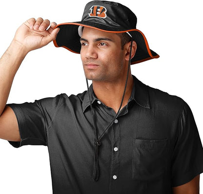 NFL Solid Team Color Logo Sport Outdoor Sun Bucket Boonie Hat