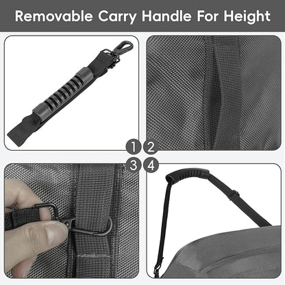 116L Foldable Rolling Duffel Bag with 3 Wheels And Handle, 30 inch Large Travel Duffle Bag for Travel, Camping, Outdoors