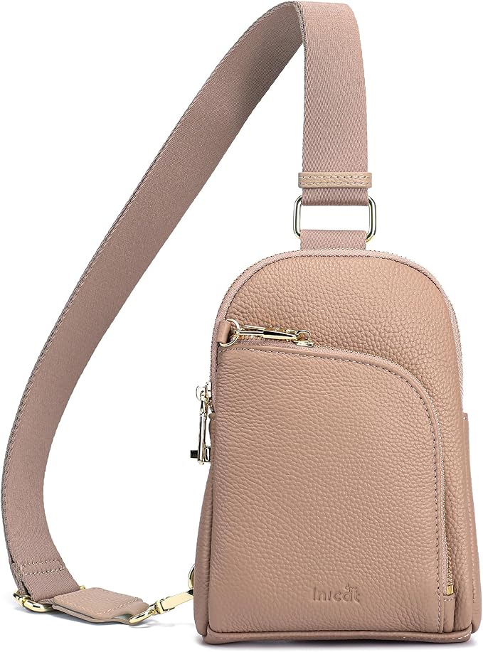 INICAT RFID Blocking Sling Bag,Anti Theft Crossbody Bags for Women,Travel Gifts Cross Body Purses Vegan Leather