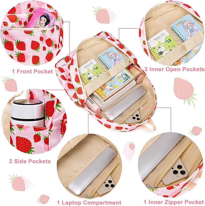 CAMTOP Backpack for Kids, Boys Girls Preschool Backpacks with Lunch Box Toddler Kindergarten School Bookbag Set