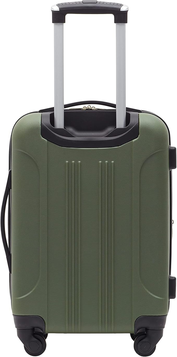 Travelers Club Chicago Expandable Luggage, Thyme Green, 20" Carry-On