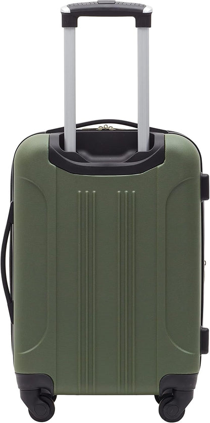 Travelers Club Chicago Expandable Luggage, Thyme Green, 20" Carry-On