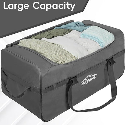 116L Foldable Rolling Duffel Bag with 3 Wheels And Handle, 30 inch Large Travel Duffle Bag for Travel, Camping, Outdoors