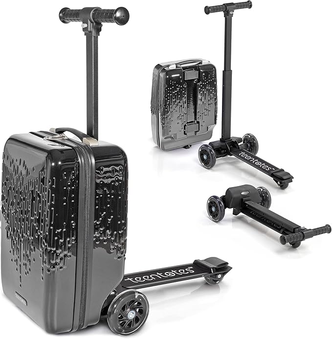 Detachable 4-in-1 Scooter Luggage for Kids – Ride-On Suitcase with Removable Luggage Body, Adjustable Handlebar, Durable Deck & Brake, Carry-On Size – Travel & Play