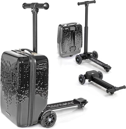 Detachable 4-in-1 Scooter Luggage for Kids – Ride-On Suitcase with Removable Luggage Body, Adjustable Handlebar, Durable Deck & Brake, Carry-On Size – Travel & Play
