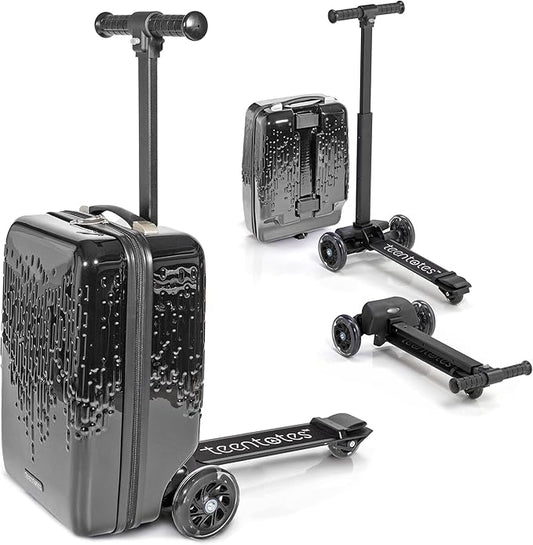 Detachable 4-in-1 Scooter Luggage for Kids – Ride-On Suitcase with Removable Luggage Body, Adjustable Handlebar, Durable Deck & Brake, Carry-On Size – Travel & Play