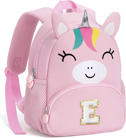 YOOLIFE Personalized Toddler Backpack - Birthday Gifts for 2 Year Old Kids, 3 Year Old Gift, Unicorn Backpack for Toddler Kids Daughter Grandkids Granddaughter Kid Birthday Gifts Pink E