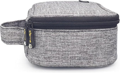 sisma Electronics Cords Organizer Tech Accessories Storage Case Travel Small Carrying Bag for Charging Cables Adapter USB Plugs Power Cord Leads - Grey 1680d