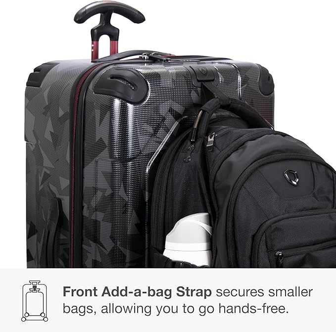 Traveler's Choice Maxporter II 30" Hardside Spinner Trunk Luggage, TSA Lock, Gray Camo
