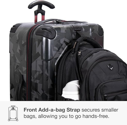 Traveler's Choice Maxporter II 30" Hardside Spinner Trunk Luggage, TSA Lock, Gray Camo