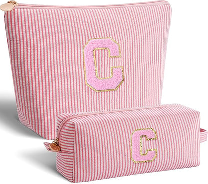 Customized Mothers Day Gifts - Birthday Gift for Mom,Gifts From Daughter,Mother in Law Gifts,Mama Gift Idea,Makeup Bag Set Cosmetic Bag - Peach,C