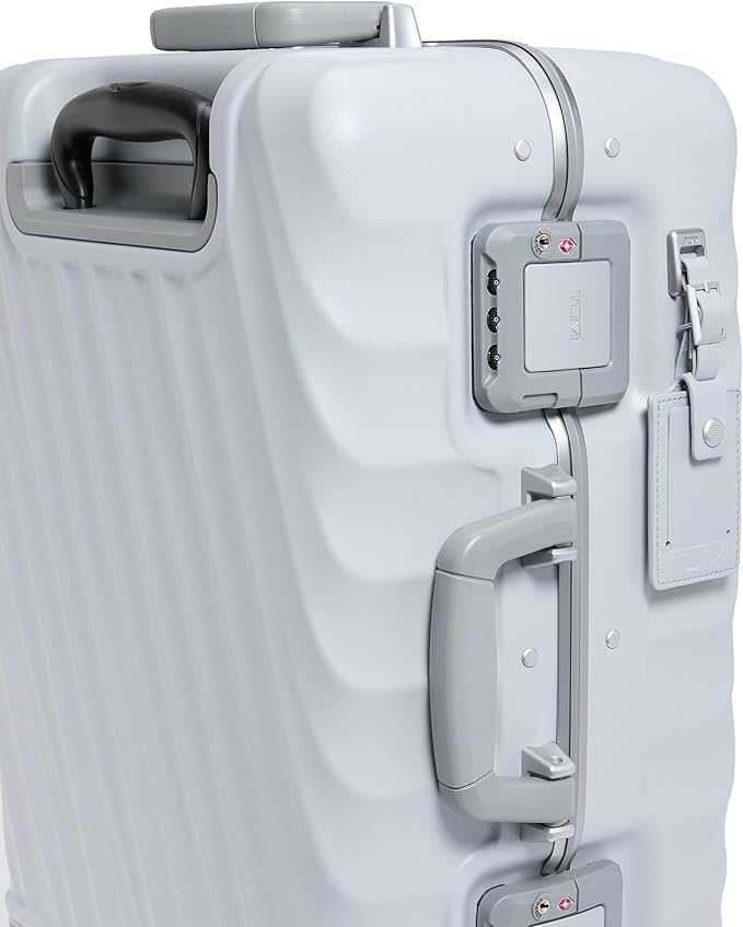 TUMI 19 Degree Frame International 4 Wheel Carry-On - Lightweight Suitcase - Hard Shell Luggage - 21.8" X 14.0" X 9.0" - Pearl Grey Texture
