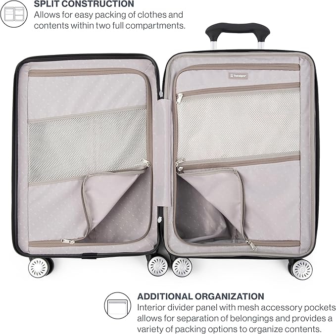 Travelpro Pathways 3 Hardside Expandable Luggage, 8 Spinner Wheels, Lightweight Hard Shell Suitcase, Checked Large 28 Inch, Kayak Teal