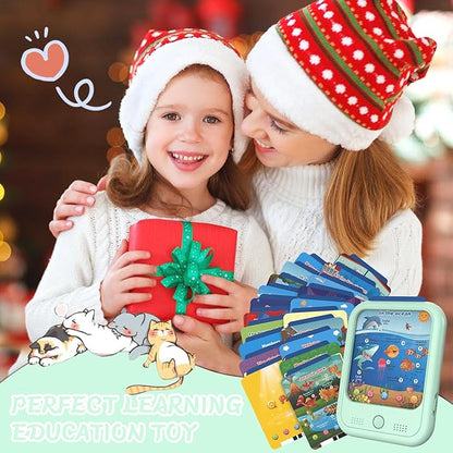 Kids Educational Learning Tablet Toy-Educational Tablet Toy to Interactive Learn Alphabets,Colors,Number,Foods,Jurassic Park,Animals,Learning Toys for Toddlers 2-6 Years Old,Gifts for Boys Girl