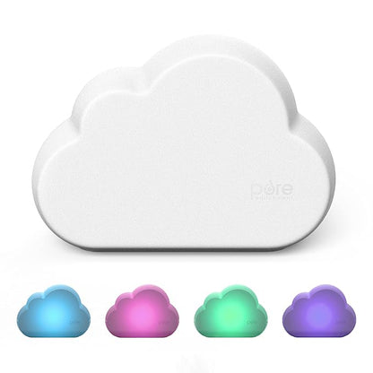 Pure Enrichment PureBaby Cloud Ultrasonic Cool Mist Humidifier Quiet Variable Mist for up to 24 Hrs Ideal for Baby Nurseries & Kids Bedrooms to Relieve Congestion Colds & Coughs, Night Light, BPA-Free