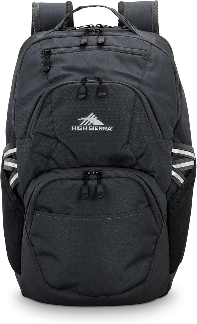 High Sierra Swoop SG Backpack, Travel or Work Laptop Bookbag with Drop Protection Pocket, and Tablet Sleeve, One Size, Mercury