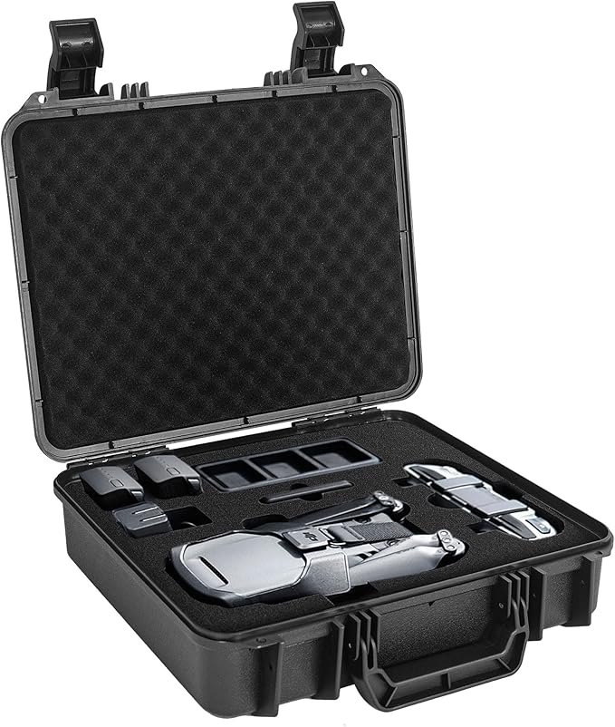 Protective Hard Case Shockproof Water-resistant with Customized DIY Foam Insert fit for Camera, etc, 14 X 11.5 X 3.7-Inch