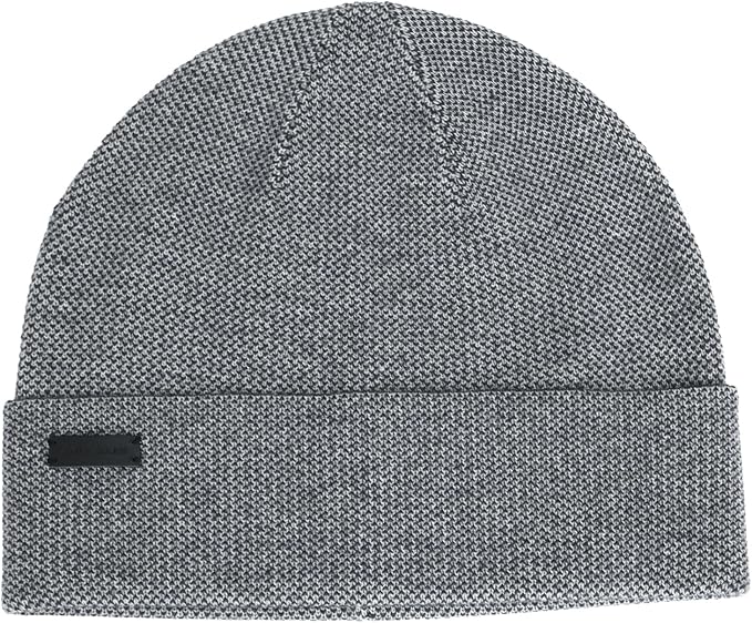 Cole Haan Men's Heritage Rib Cuff Wool Beanie Hat, One Size