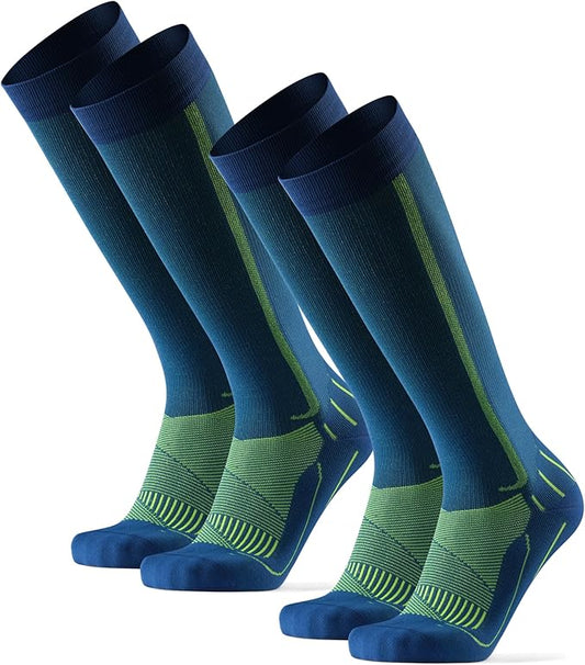 DANISH ENDURANCE 21-26 mmHg Compression Socks | Graduated Support & Faster Recovery | Running & Travel | Unisex 1 Pack