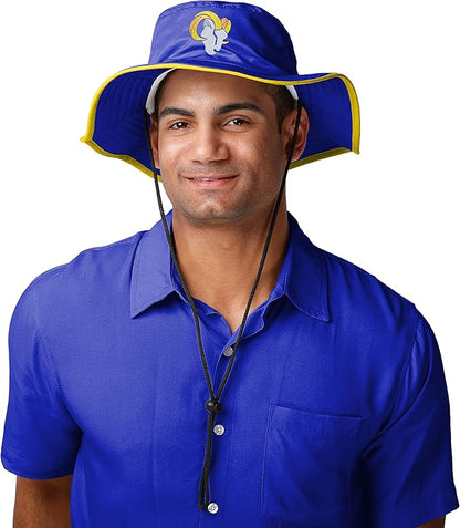 NFL Solid Team Color Logo Sport Outdoor Sun Bucket Boonie Hat