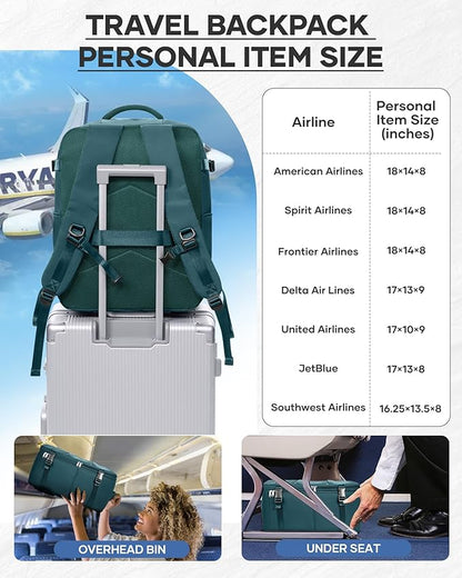 Vacuum Seal Backpack Travel With Pump,Large Carry On Vacpack Backpacks For Women Men,Mochila De Viaje Compresion Al Vacio,Personal Item Travel Backpack With Vacuum System,Peacock Blue