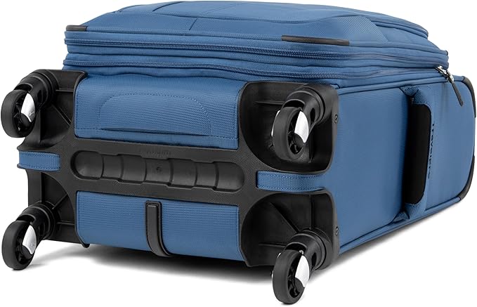 Travelpro Maxlite 5 Softside Expandable Luggage with 4 Spinner Wheels, Lightweight Suitcase, Men and Women, Ensign Blue, Compact Carry-on 20-Inch