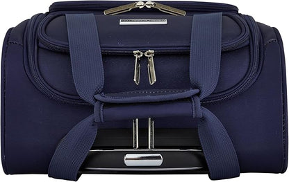 French Connection 16" Underseat Carry-On Luggage with USB/USB-C Ports, Blue Depths