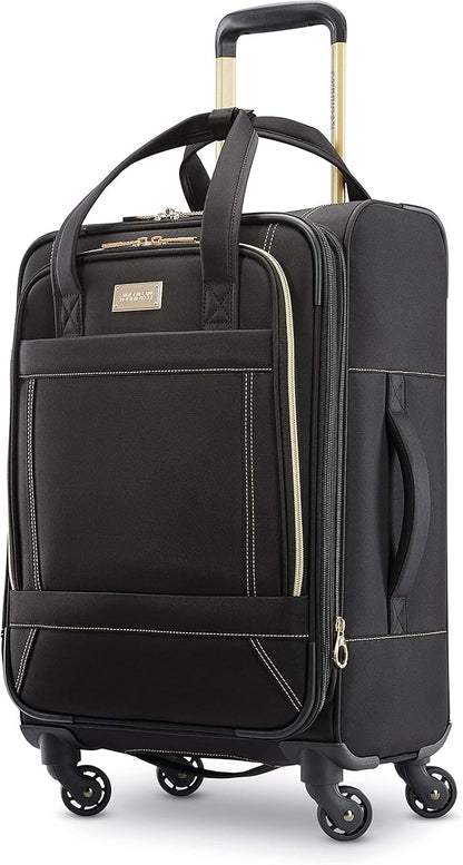 American Tourister Belle Voyage Softside Luggage with Spinner Wheels, Black, Carry-On 21-Inch