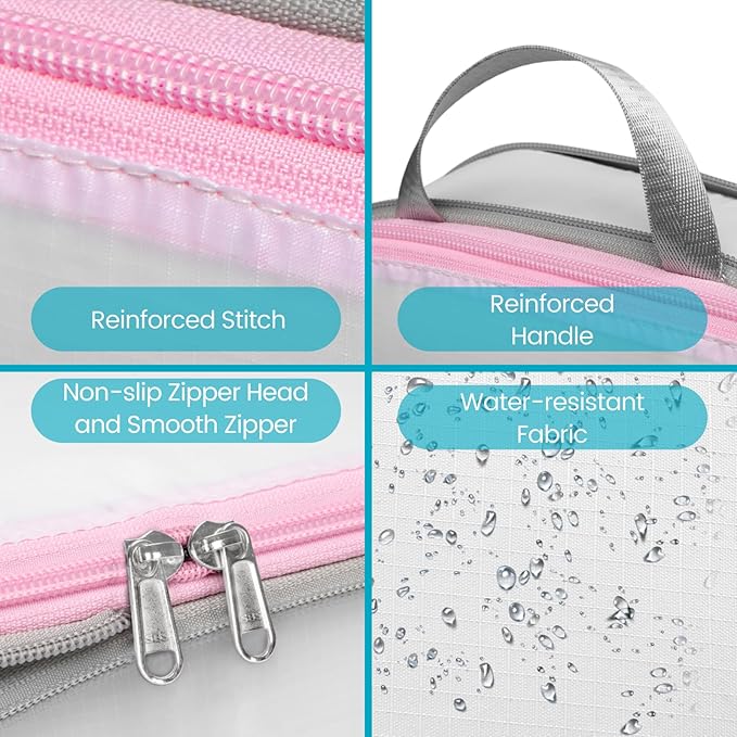 Cambond Compression Packing Cubes for Travel Women - Expandable Travel Bags Luggage Organizers Travel Essentials Compression Cubes for Travel Carry on Suitcases Organizer