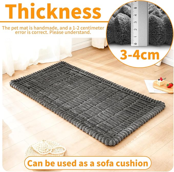 Dog Car Seat Covers for Back Seat, Dog Bed for Car, Car Seat Protector, Fit for Backseat Extenders, Non-Slip Soft Durable for Cars Trucks and SUVs(Grey,56x28.7 inch)