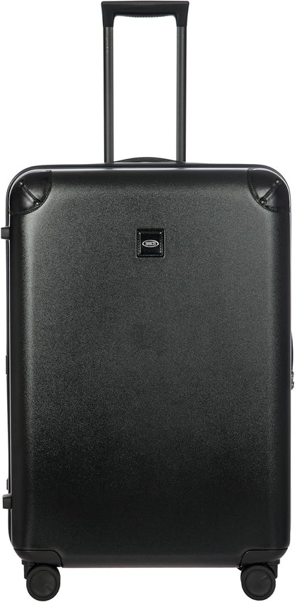 Bric's Amalfi Lightweight Hard Shell Suitcase – Expandable Checked Luggage with Water-Repellent Zip, Smooth 360° Wheels & TSA Lock - 30 Inch, Black